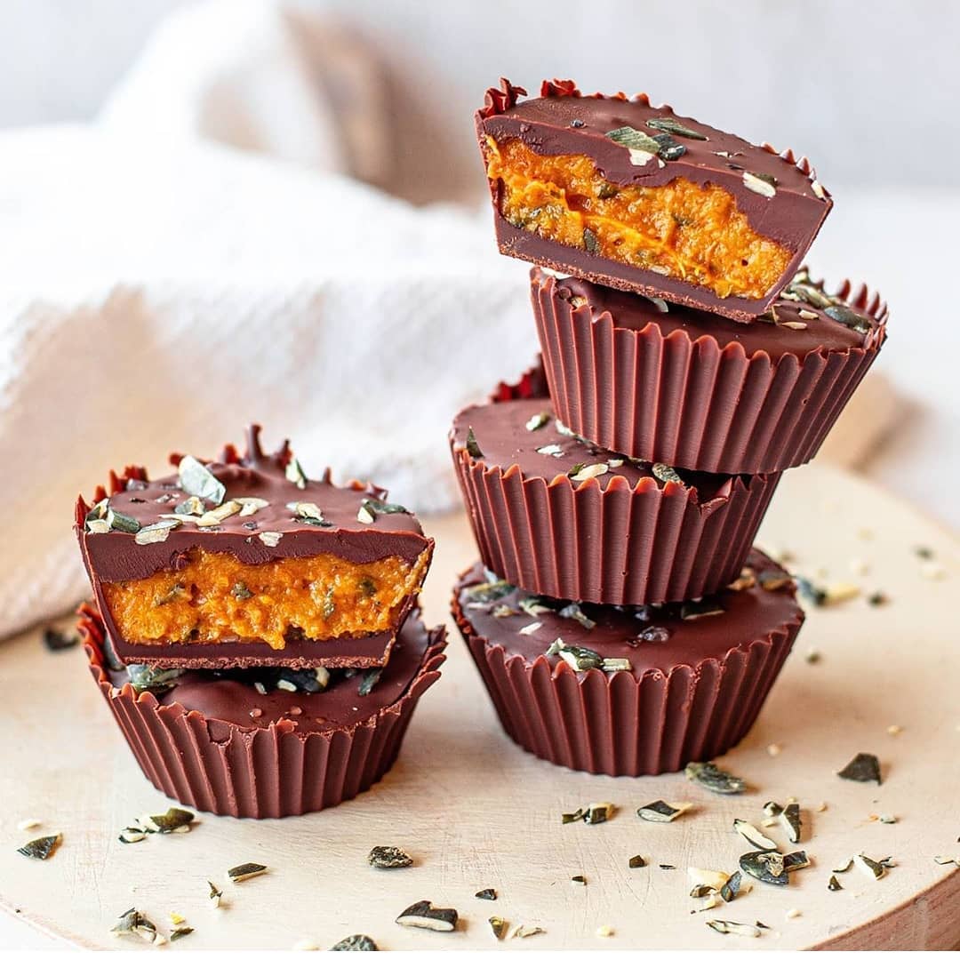 Vegan Pumpkin Chocolate Cups