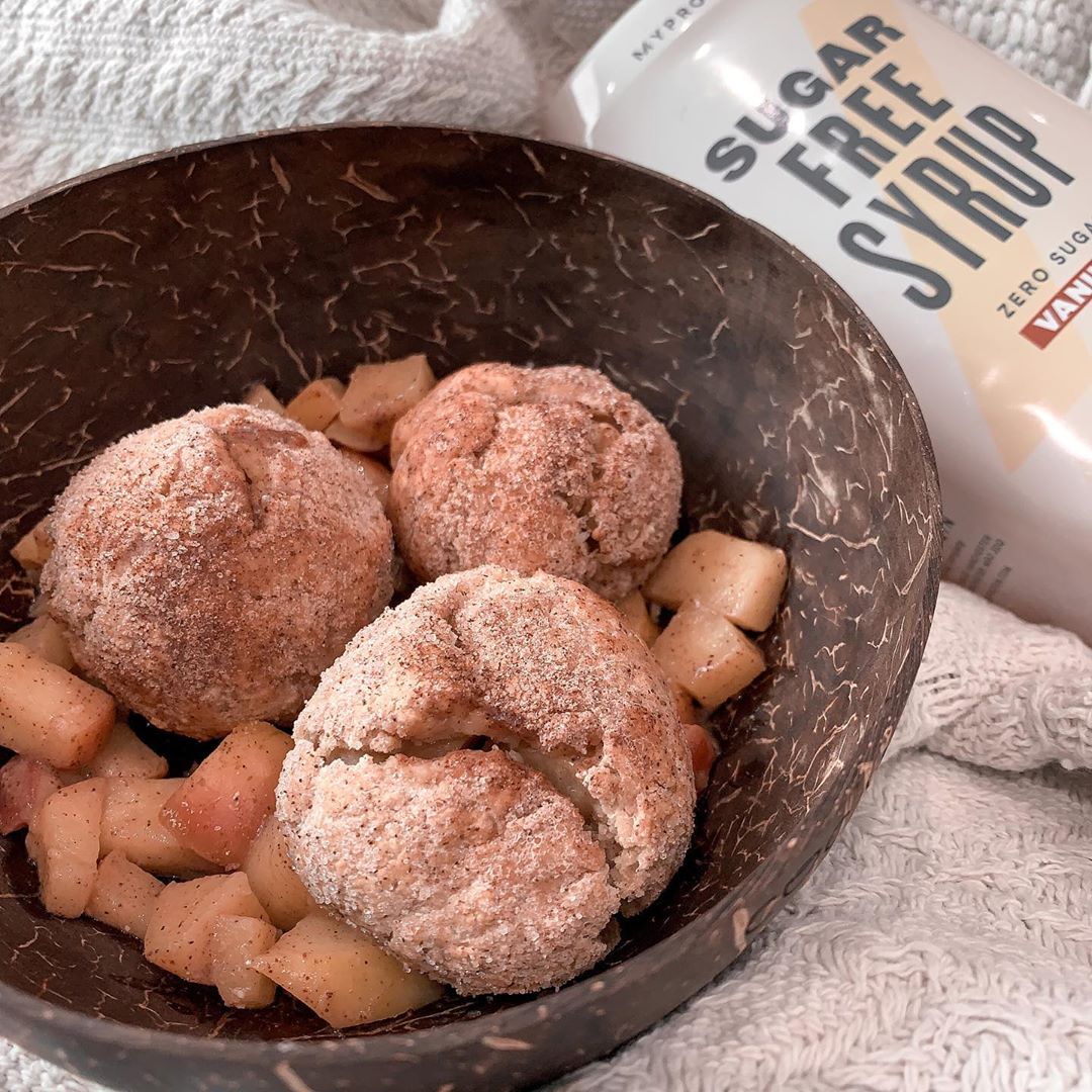 Apple Pie Protein Pretzel Bites