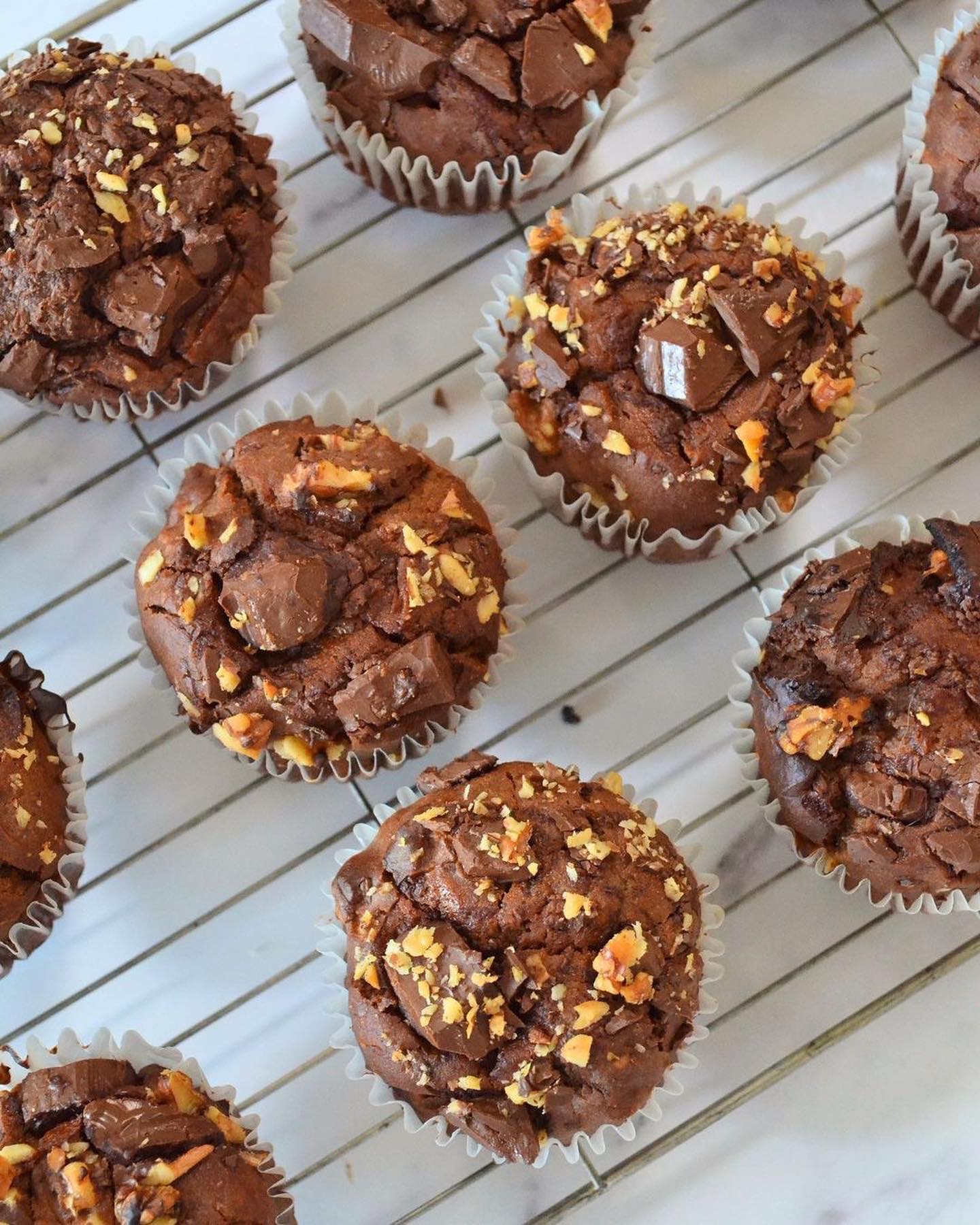 Protein Caramel & Coffee Choc Chunk Muffins