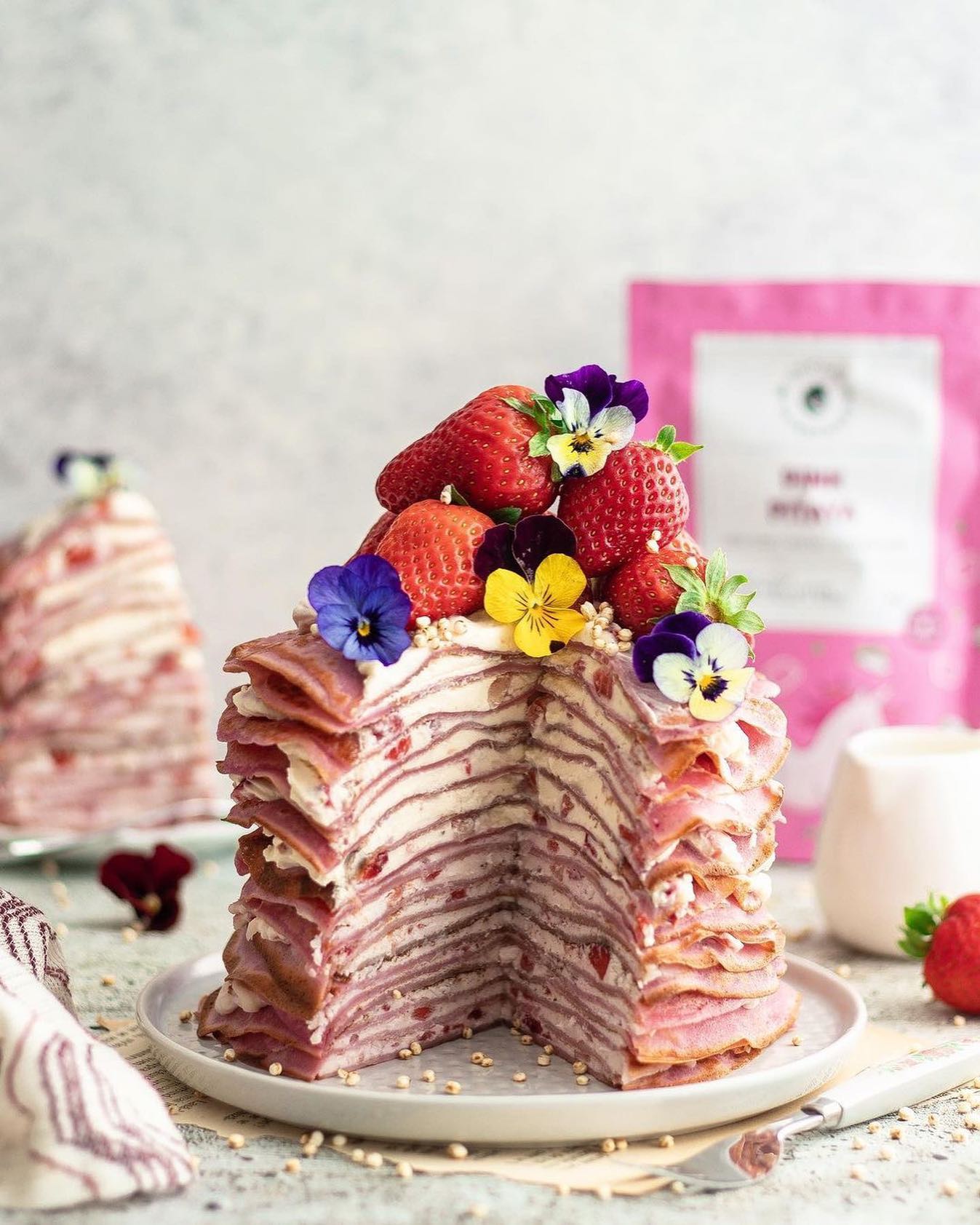 Sunday Morning Pink Crepe Stack