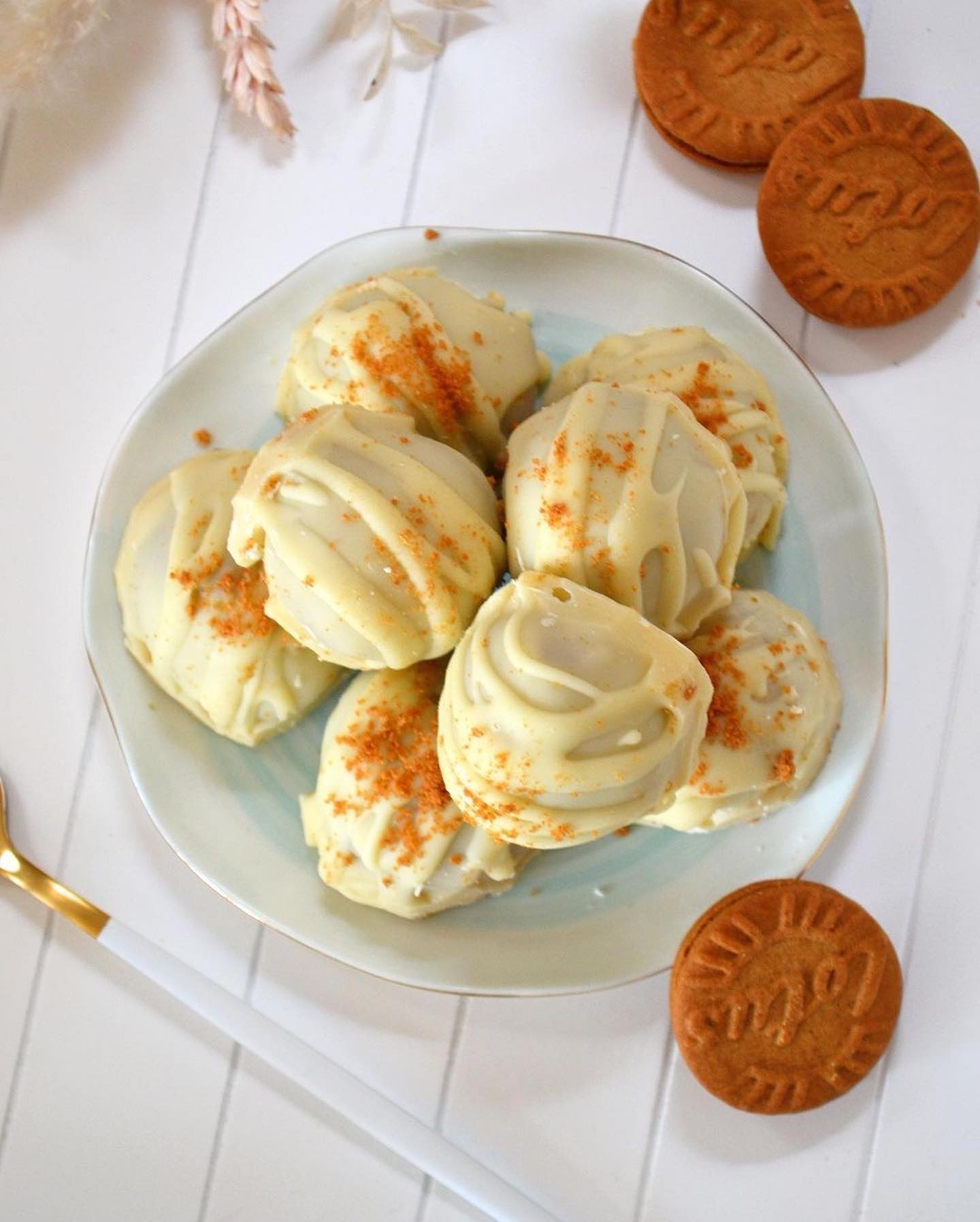 Easy 4-Ingredient No Bake Biscoff Protein Balls