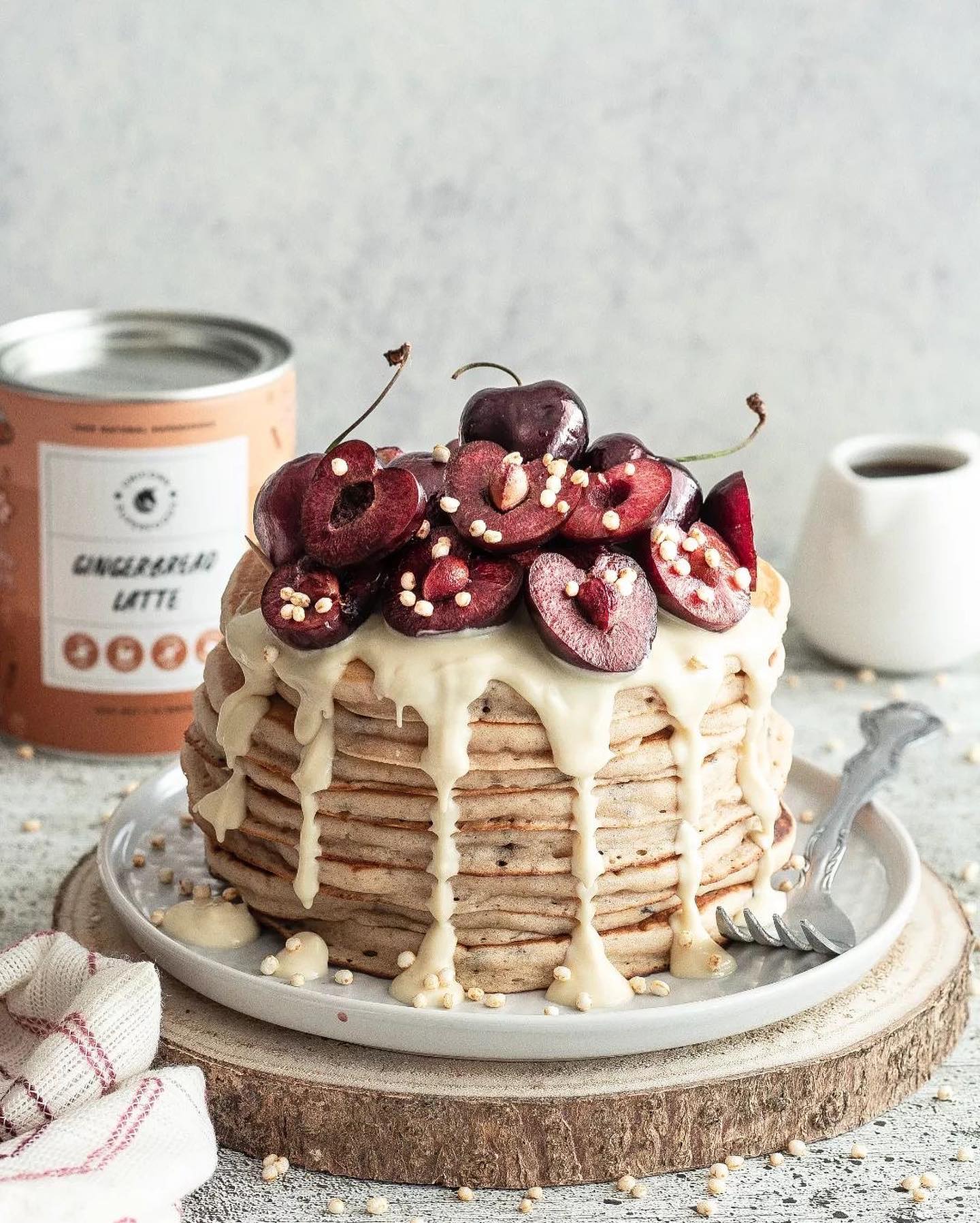 Chocolate Chip Gingerbread Vegan Pancakes