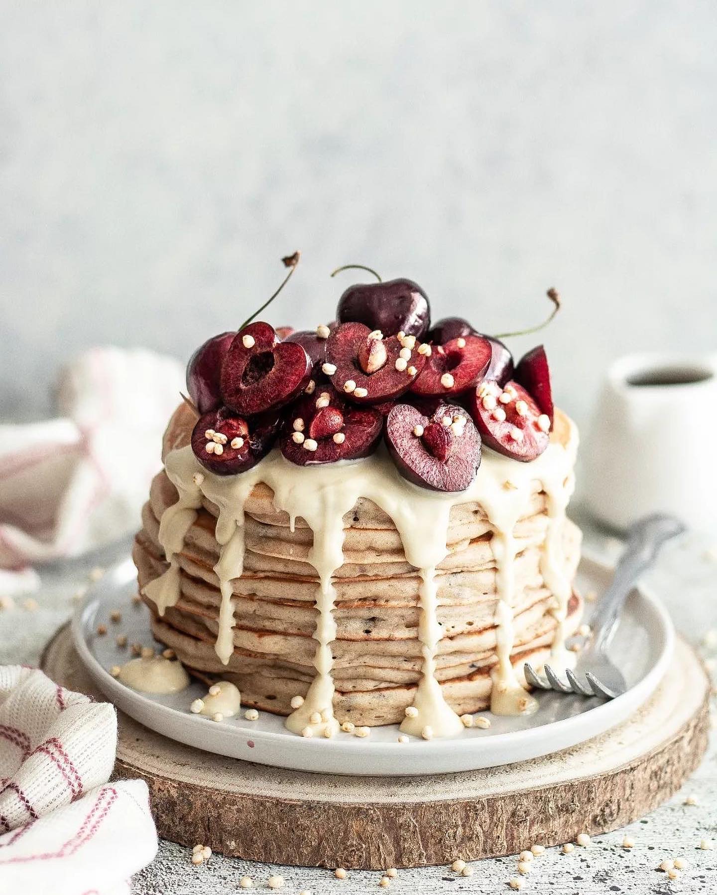Chocolate Chip Gingerbread Vegan Pancakes