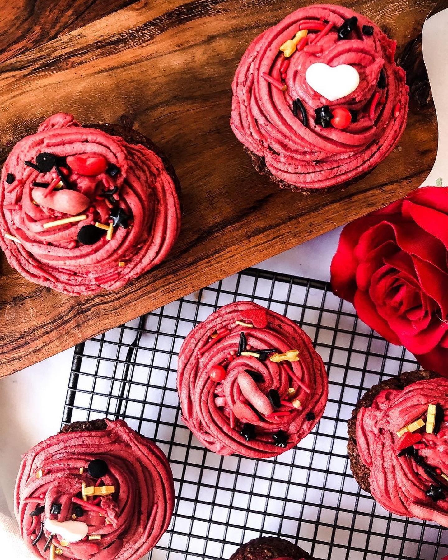 Delectable Red Velvet Cupcakes