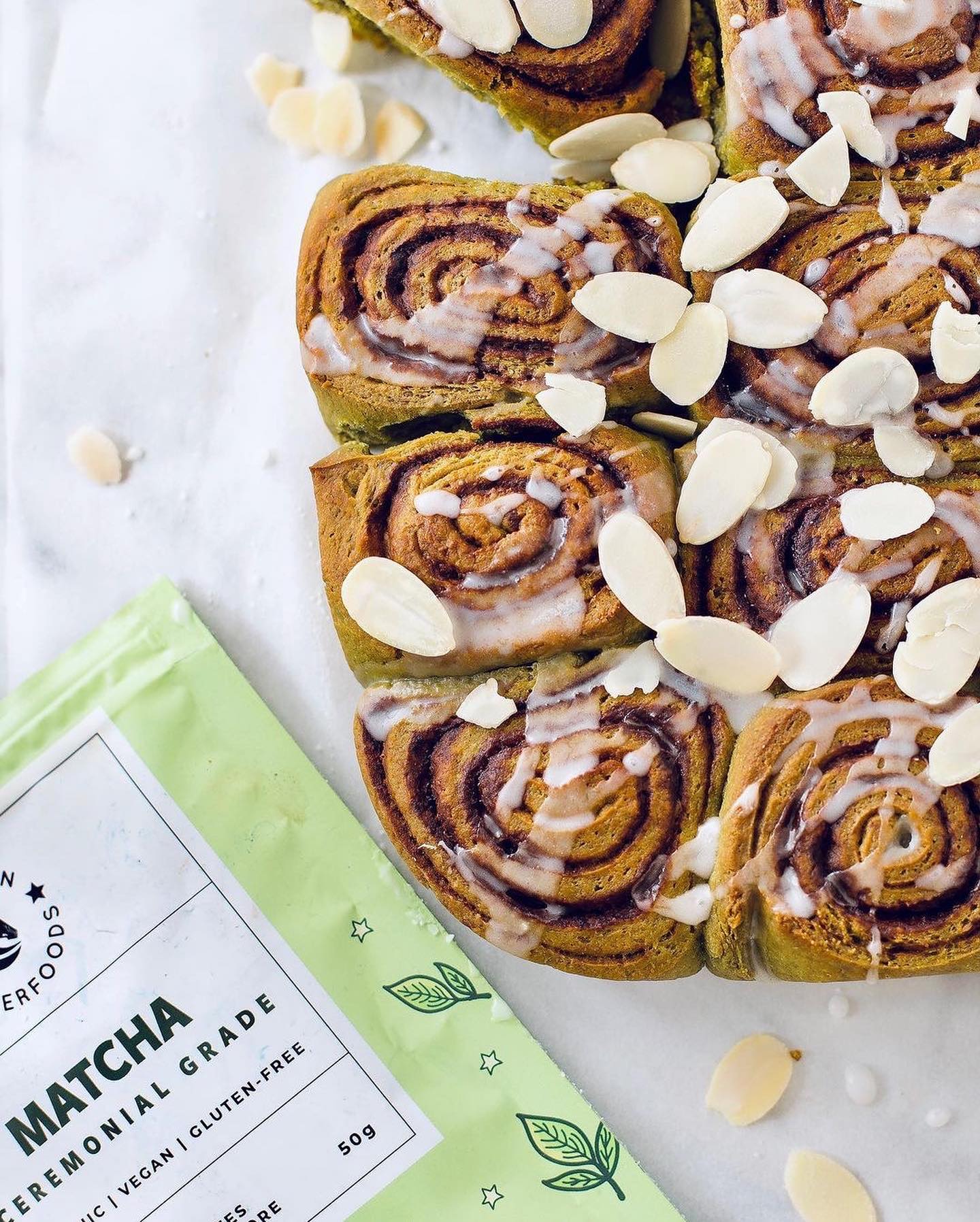 Matcha Cinnamon Rolls