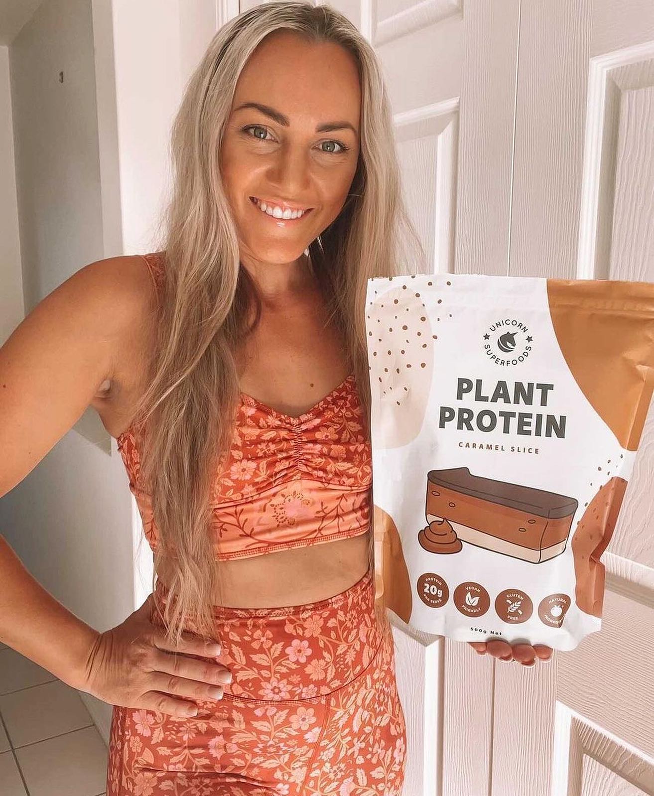Caramel and Chocolate Plant Protein Shake