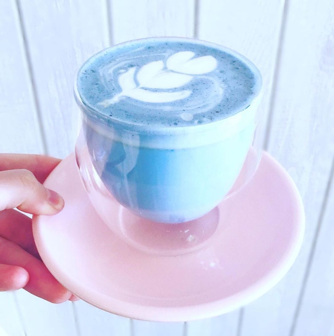 Blue Spirulina Wellness Latte