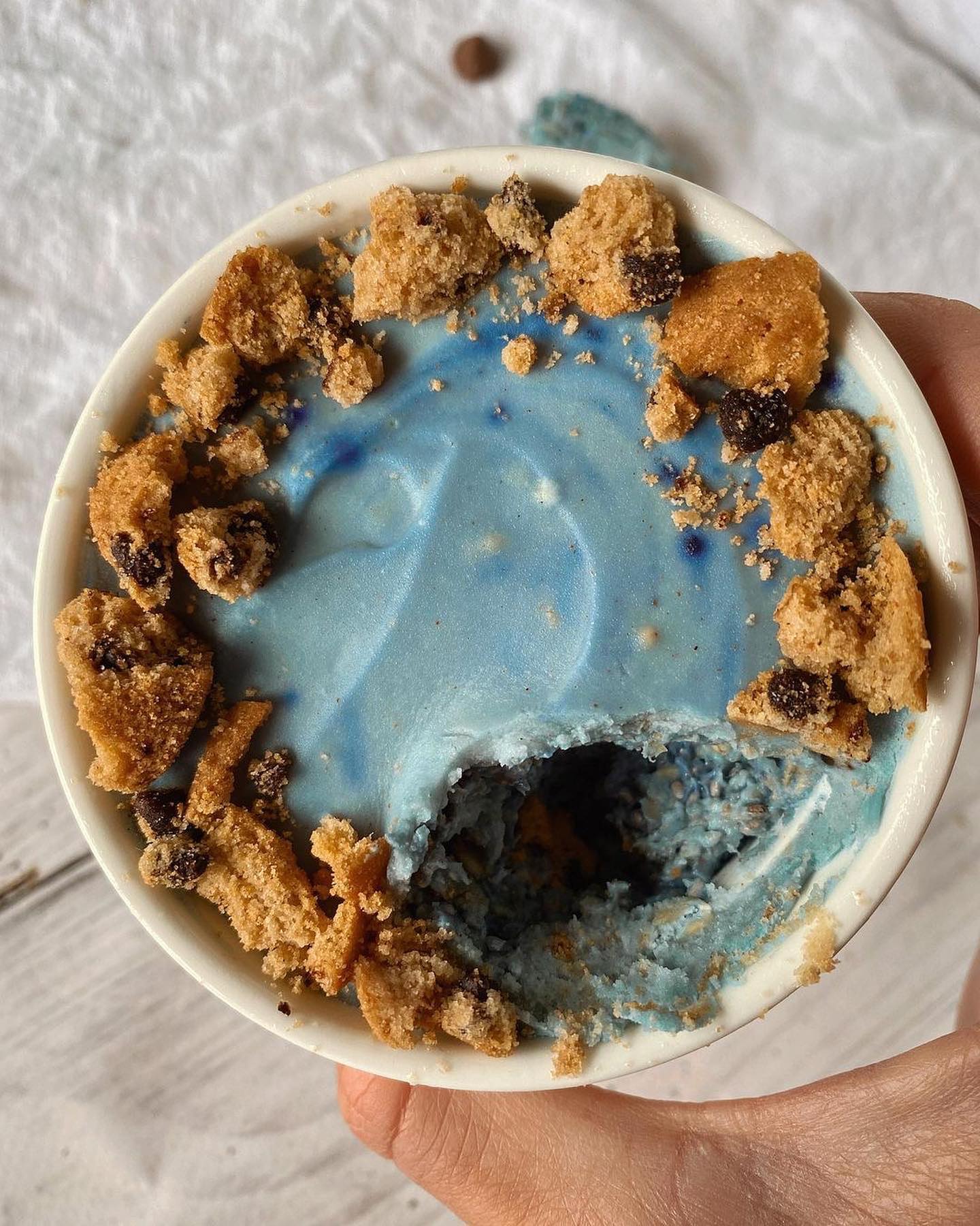 Cookie Monster Overnight Oats