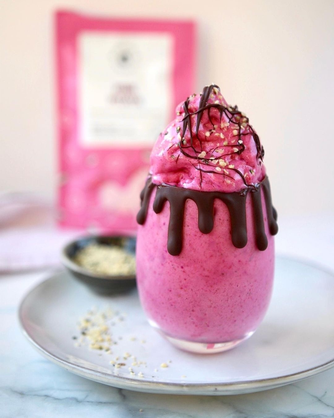 Pink Pitaya Banana Ice Cream