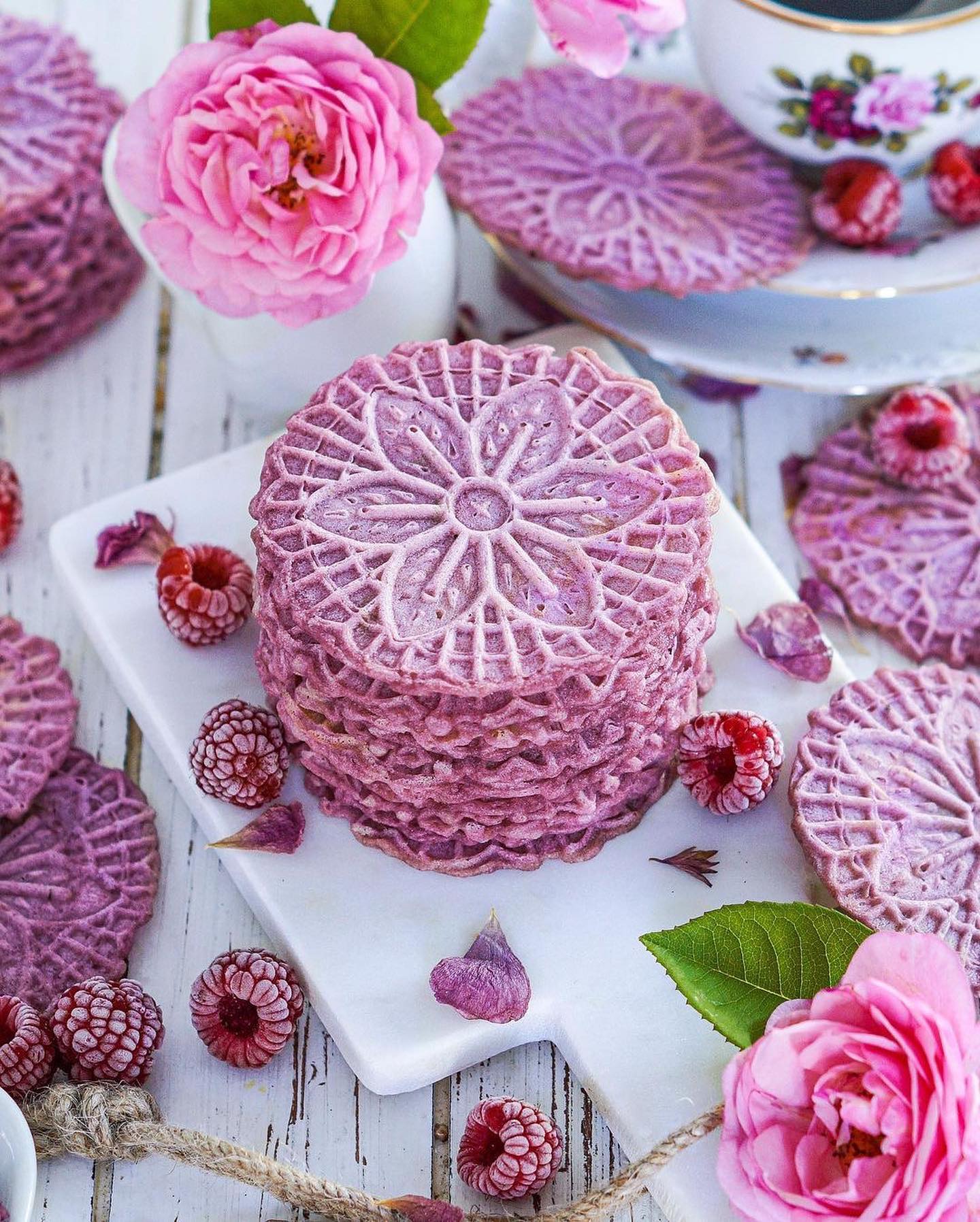 Purple Berry Waffles