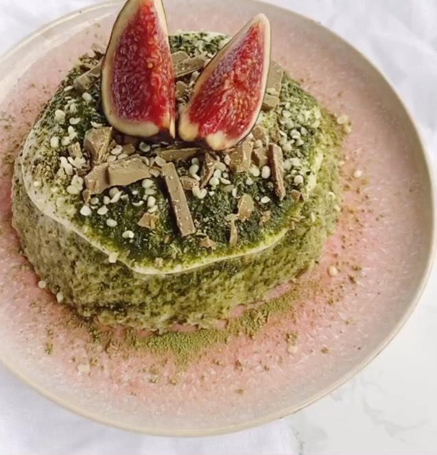 Matcha Oatmeal Breakfast Cake🍵💚