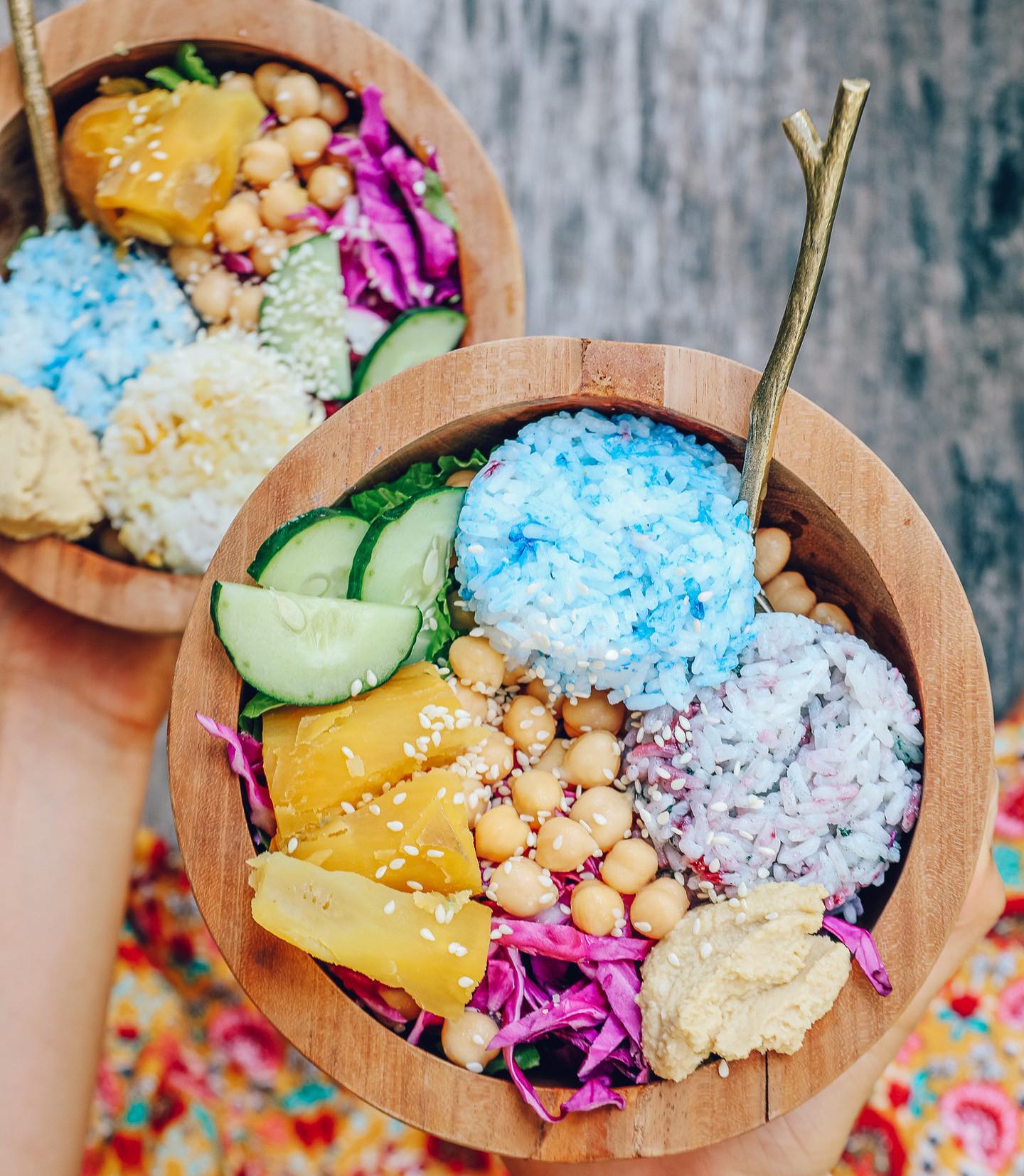Colorful Mermaid Buddha Bowl