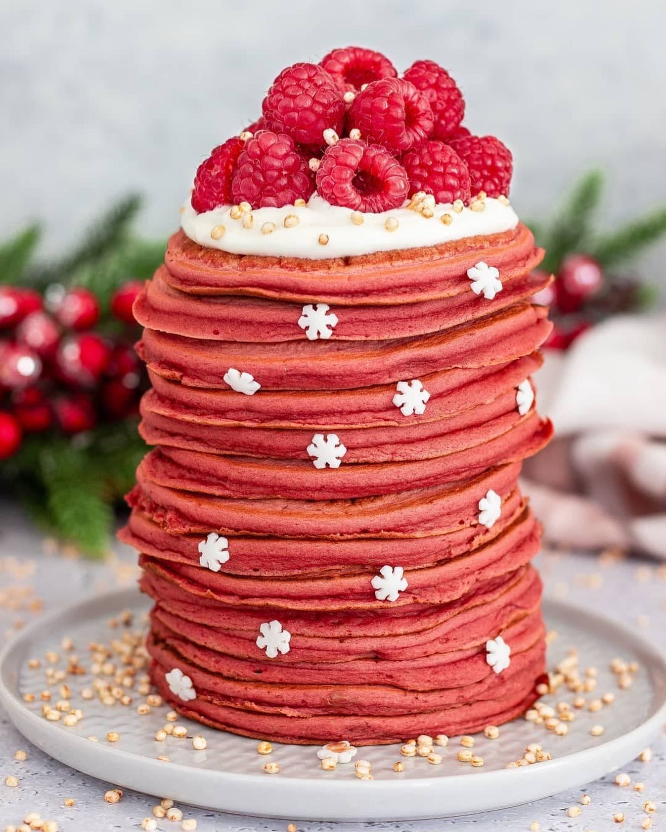 Festive Beetroot Pancakes