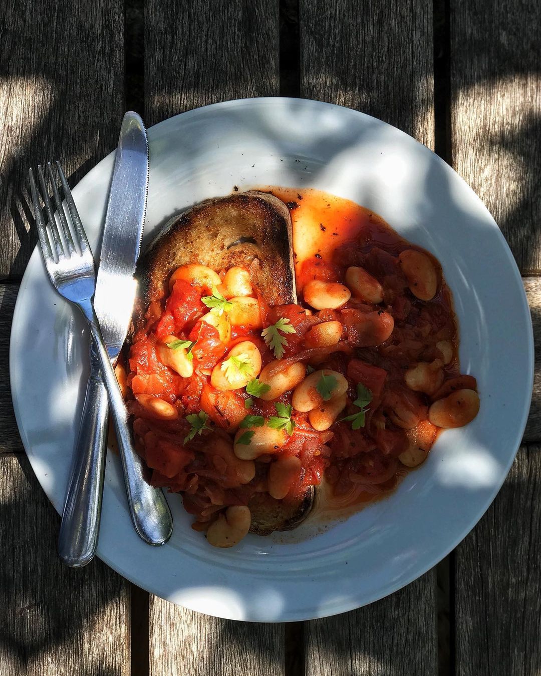 Butter Beans Cooked in Tomato Sauce