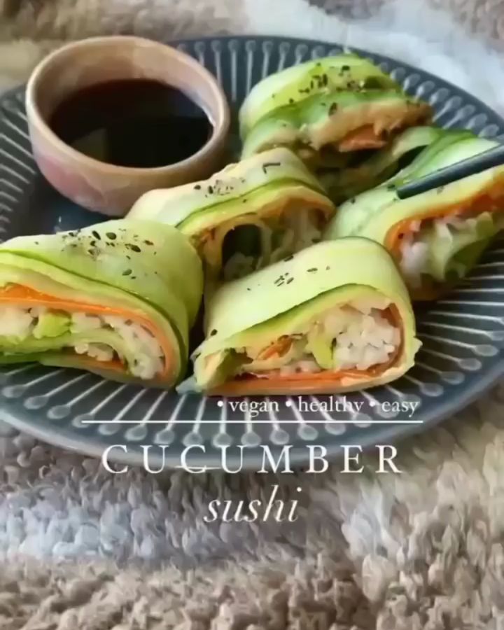 Vegan Cucumber Sushi Rolls