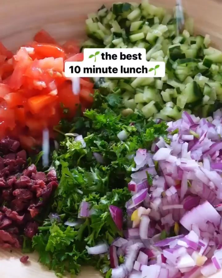 10 Minute Greek Inspired Veggie Wrap