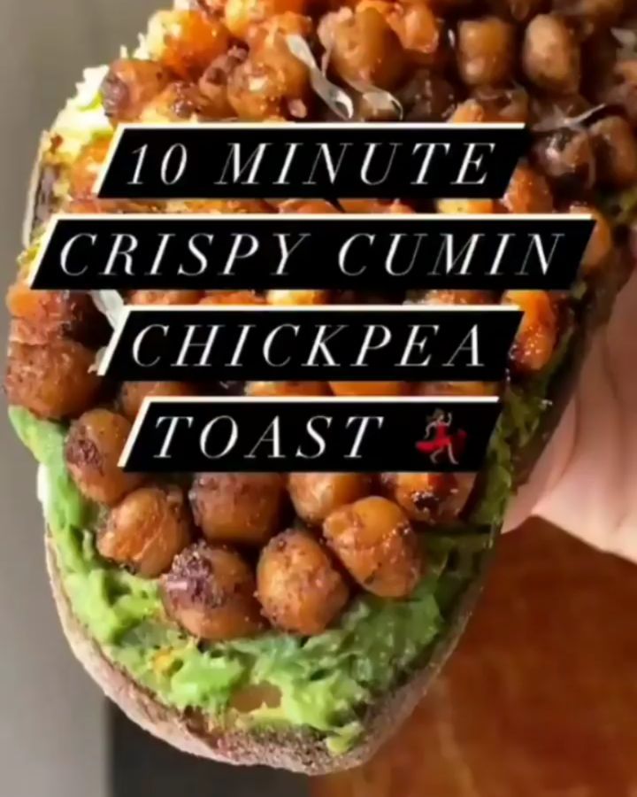 Crispy Cumin Chickpea Toast