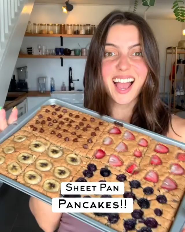 Vegan Sheet Pan Pancakes