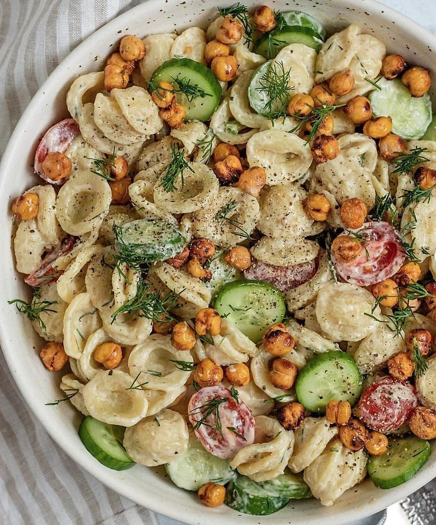 Creamy Tahini Pasta Salad