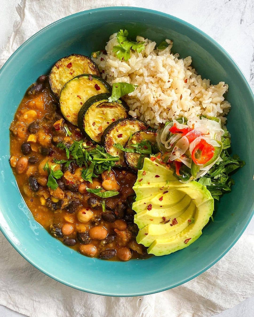 Easy Bean and Veggie Chili