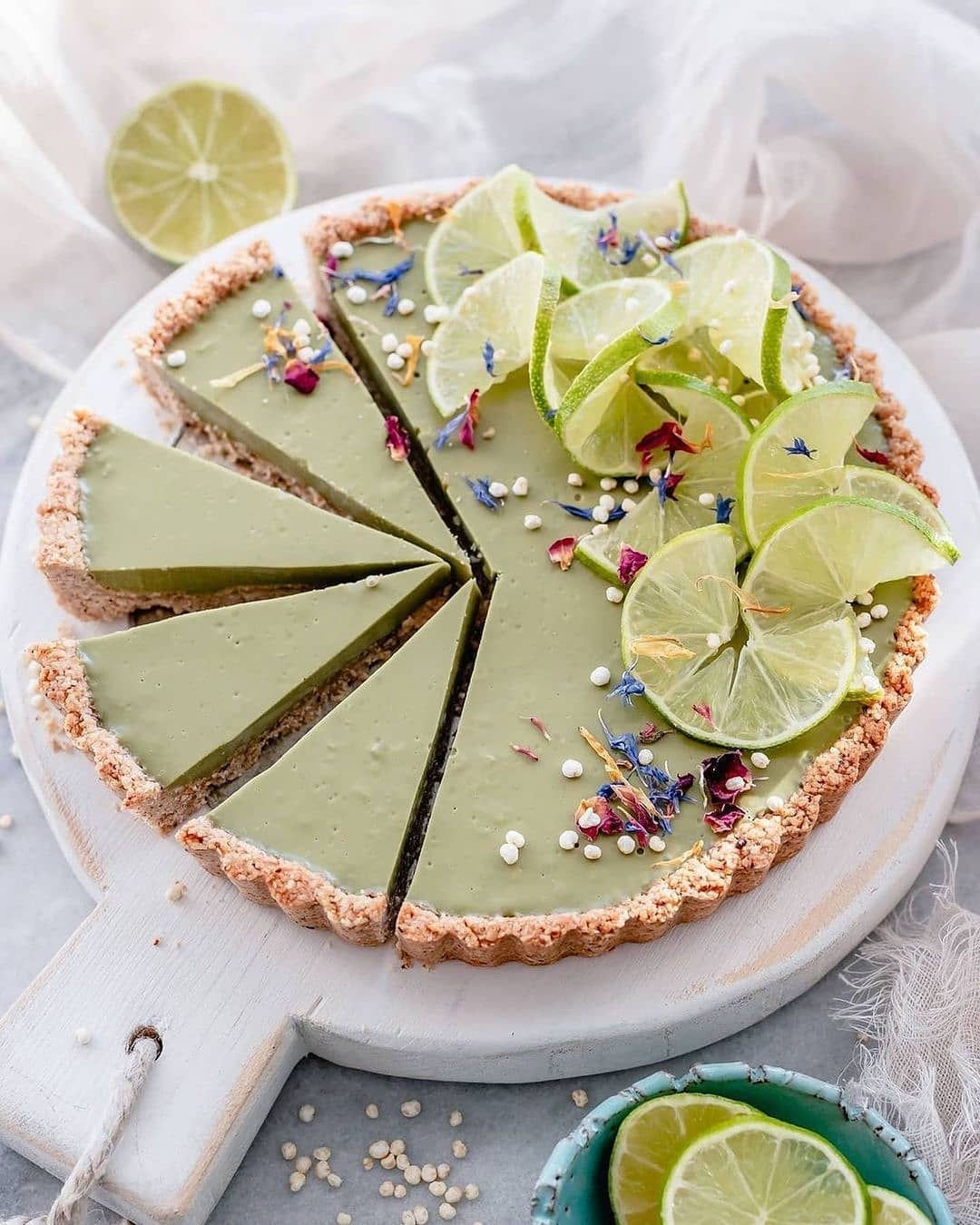 Vegan Matcha Lime Tart