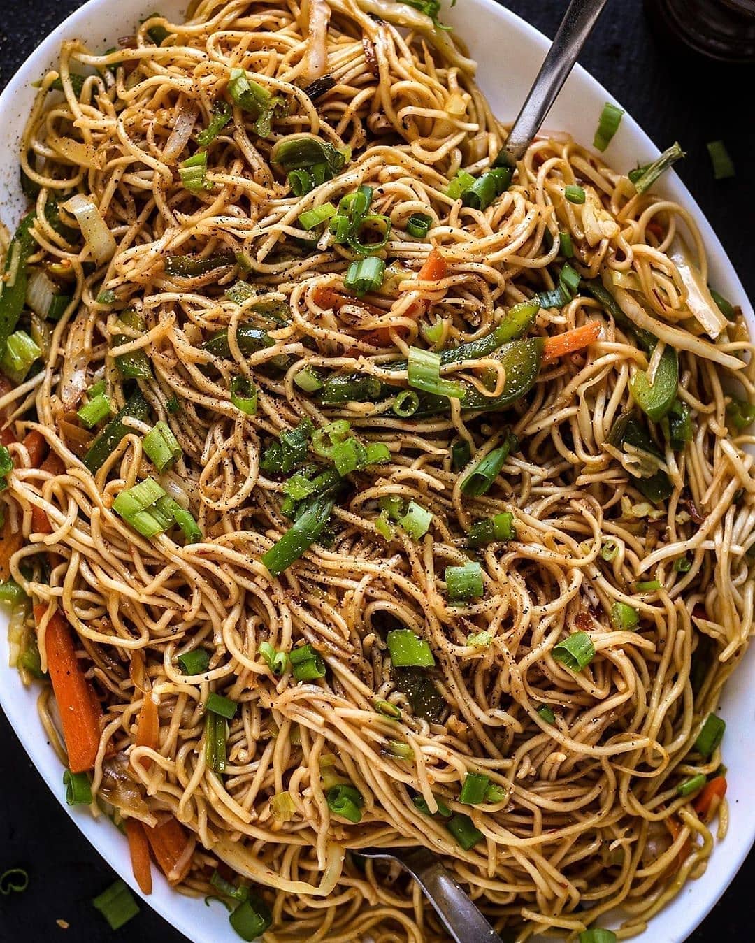 Stir-Fried Black Pepper Noodles