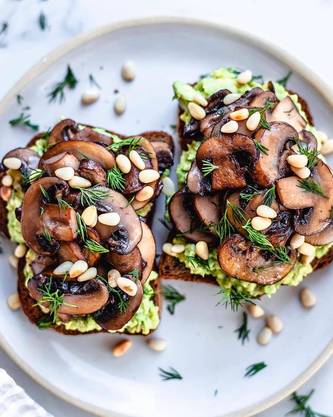 Gourmet Mushroom Avocado Toast