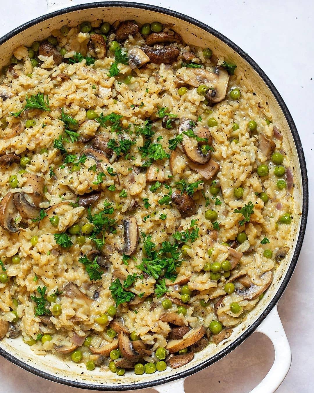 Easy Vegan Mushroom Risotto