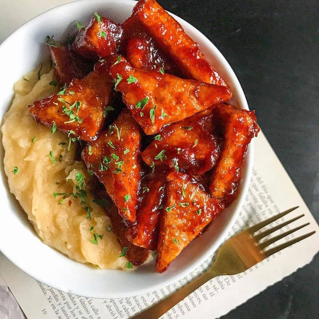 Crispy Honey Bbq Tofu