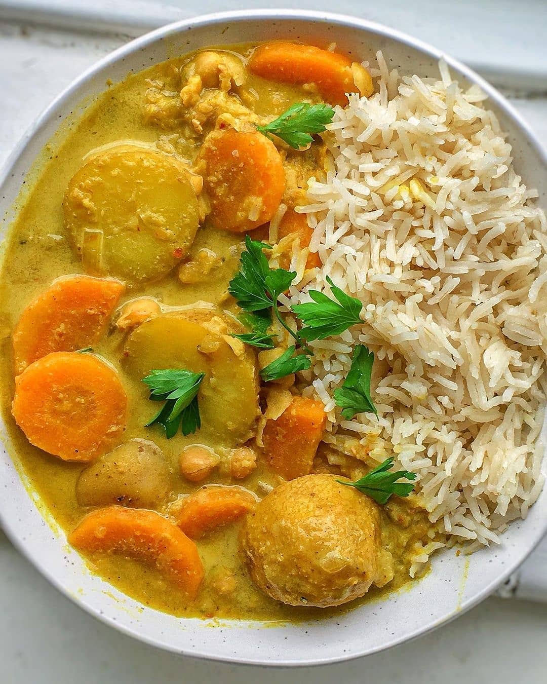 Creamy Coconut Chickpea and Potato Curry