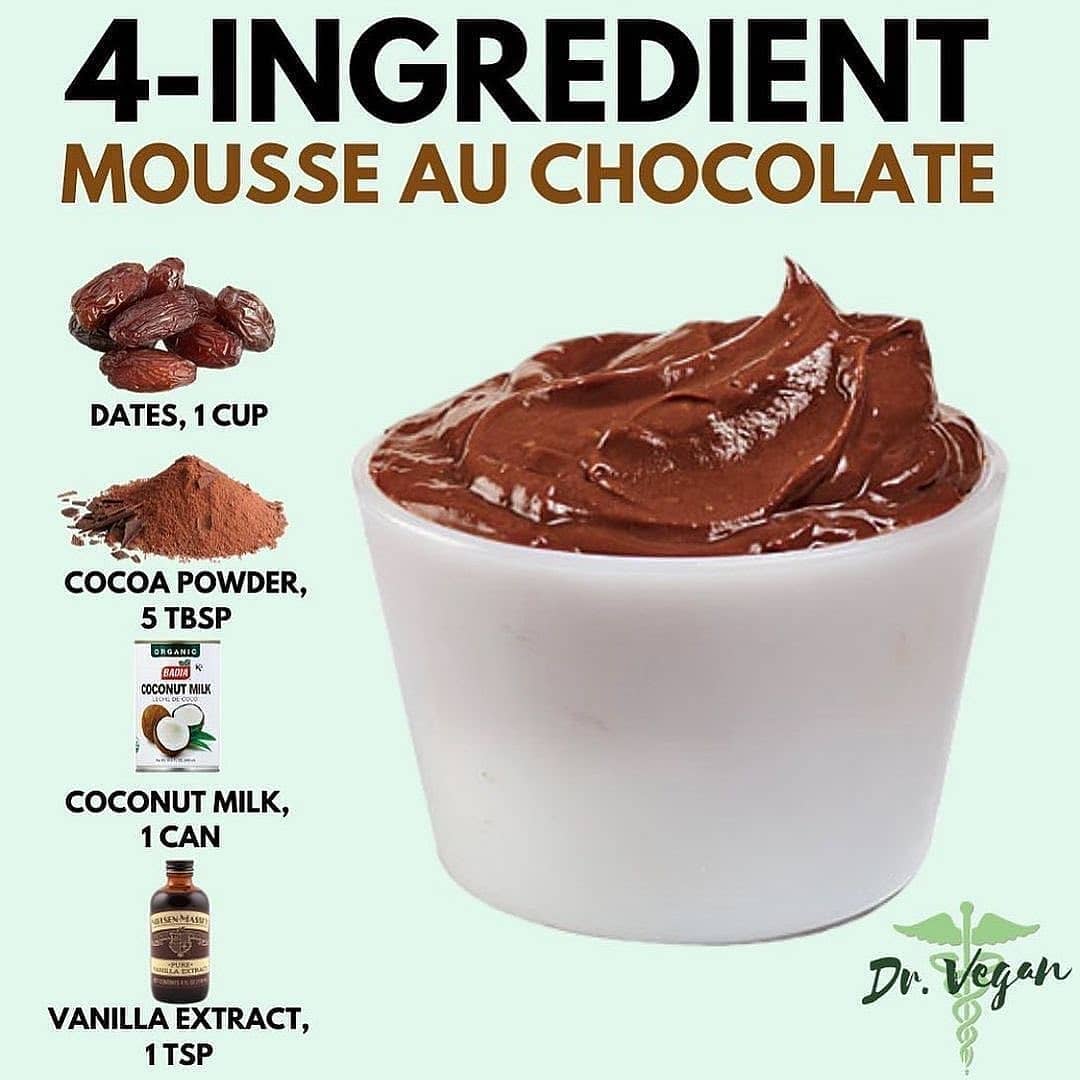 4-Ingredient Vegan Chocolate Mousse