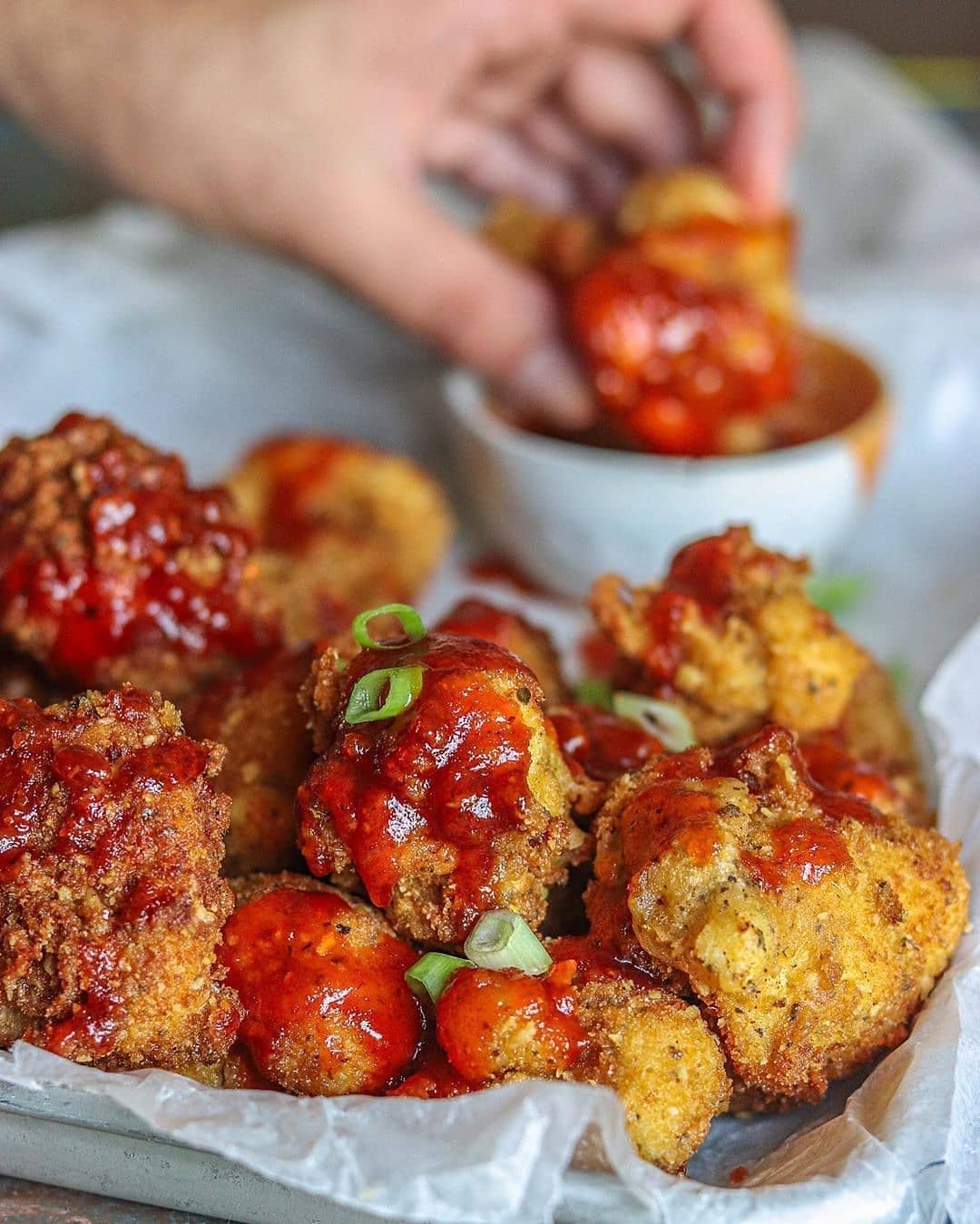 Sweet Heat Cauliflower Wings