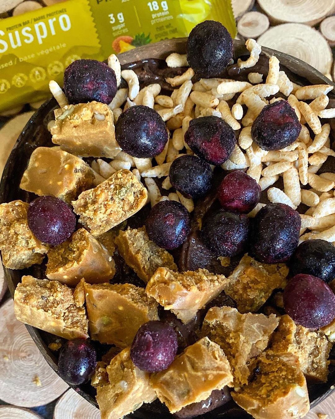 Delicious Smoothie with Plant-Based Protein Bars