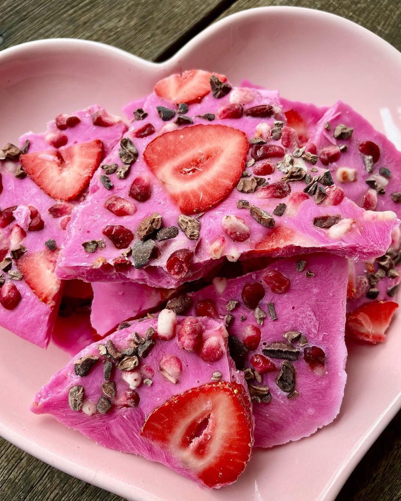 Strawberry Beet Yogurt Freezer Bark