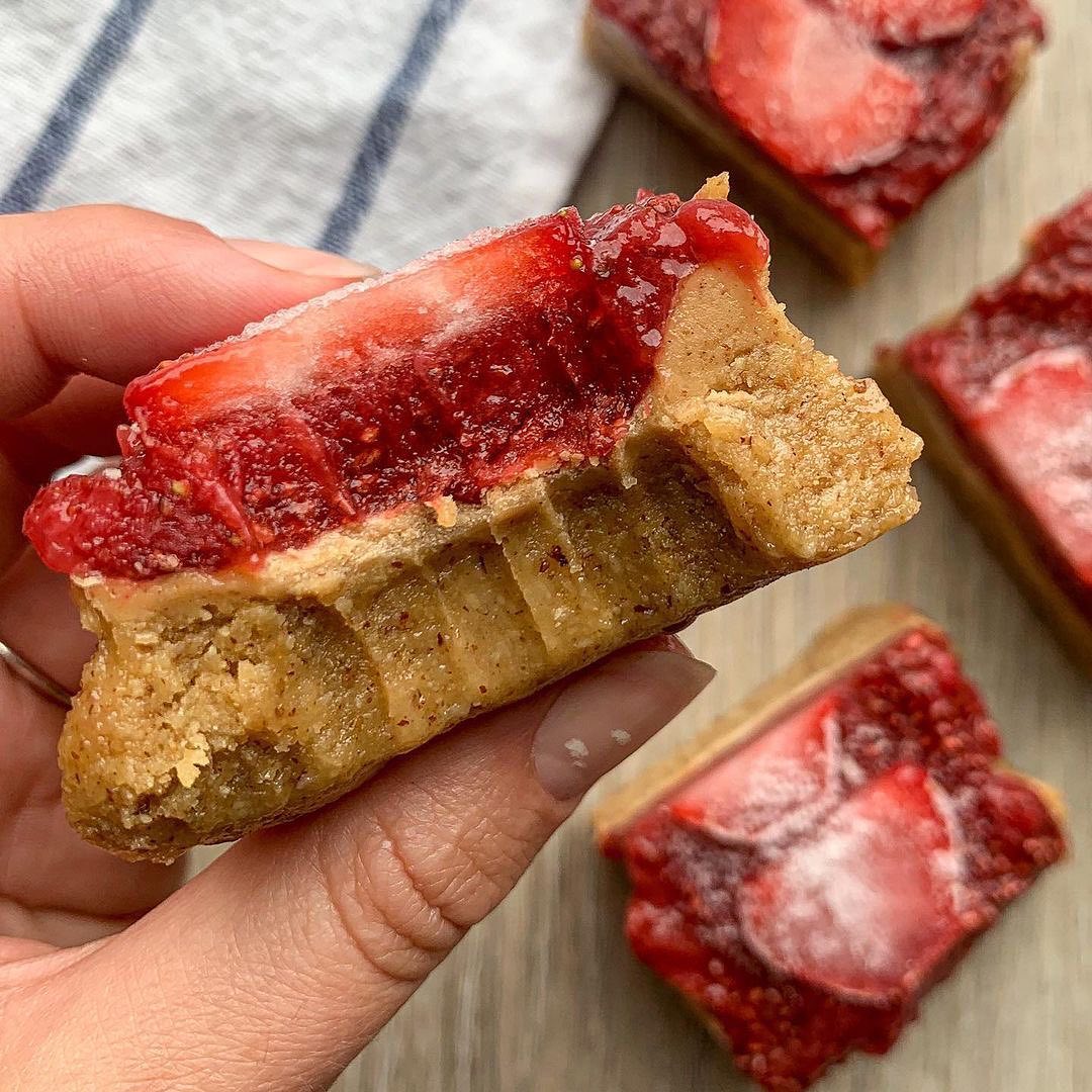 Peanut Butter and Jam Squares