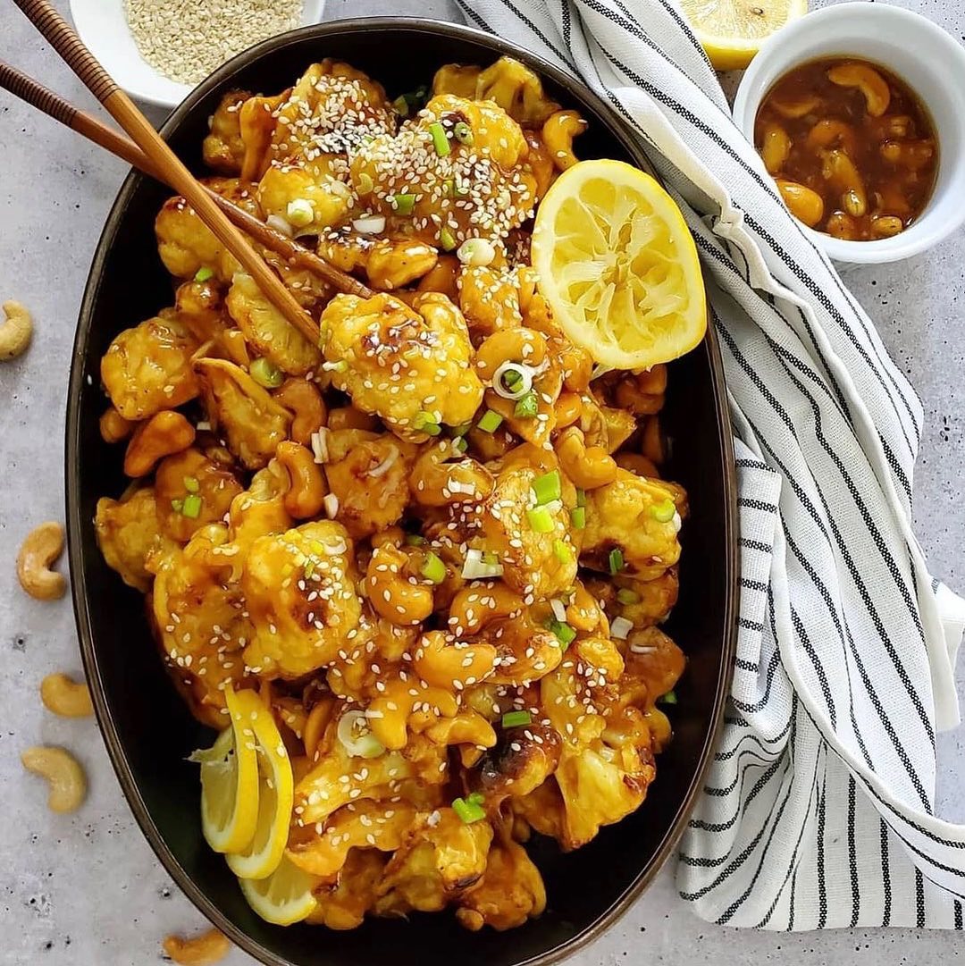 Honey Garlic Cauliflower Wings