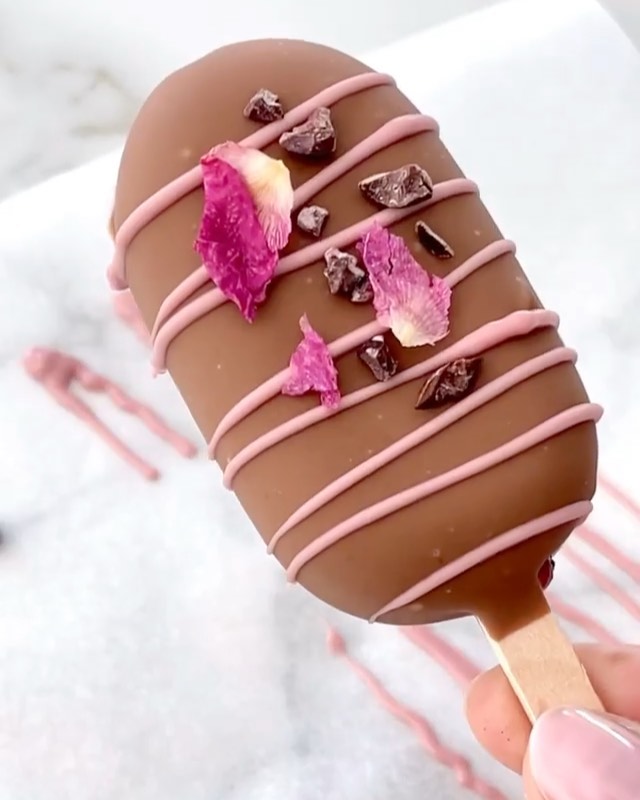 Healthy Vegan Cherry Magnum Ice Cream