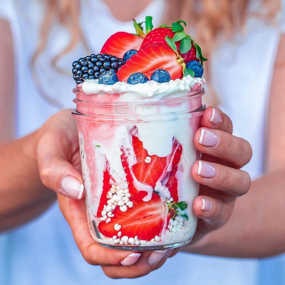 Healthy Strawberry Millet Pudding