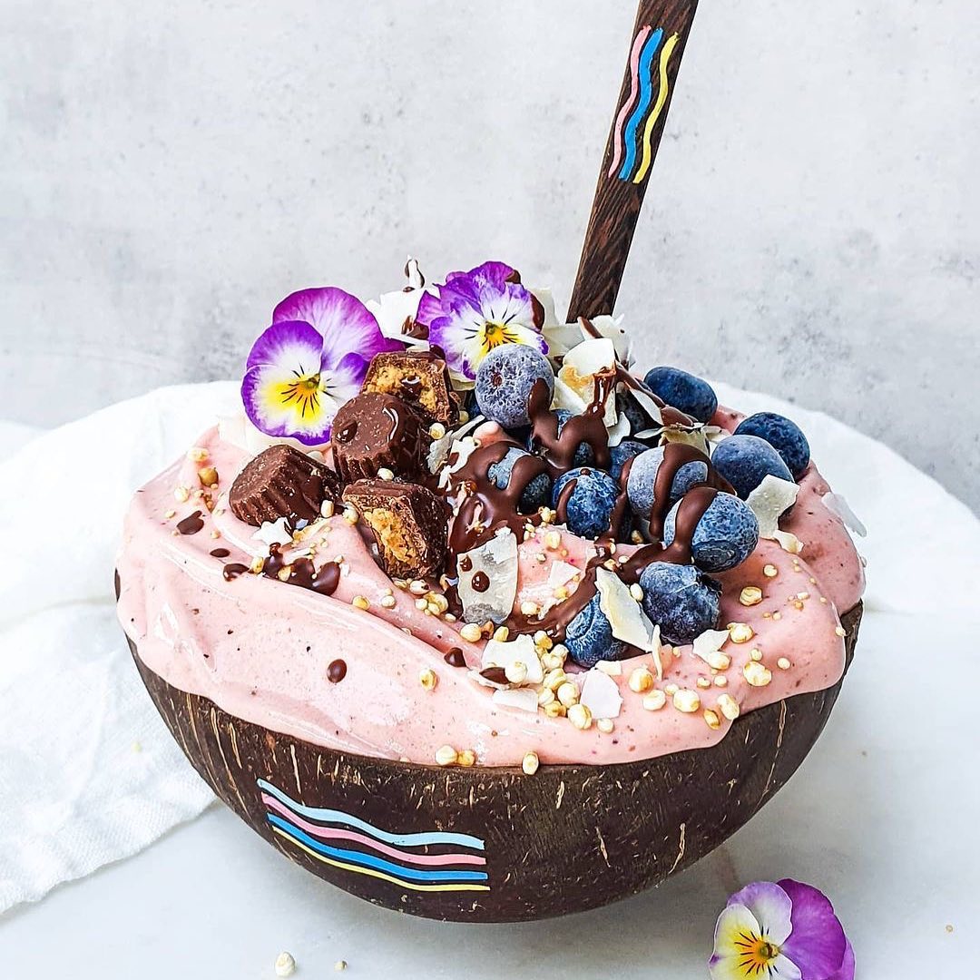 Peanut Butter and Pitaya Nice Cream