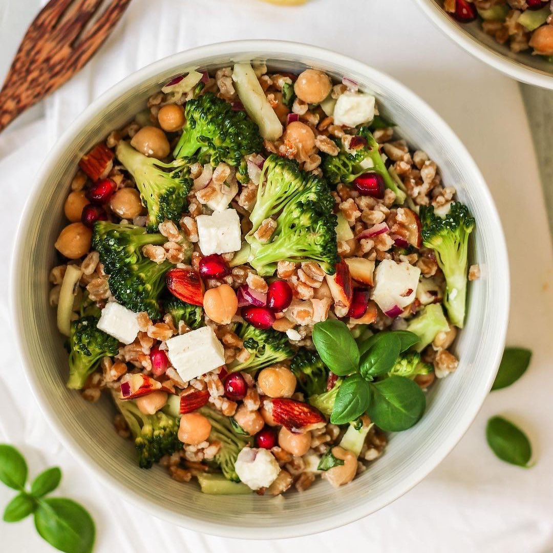 Fresh Broccoli and Spelt Salad
