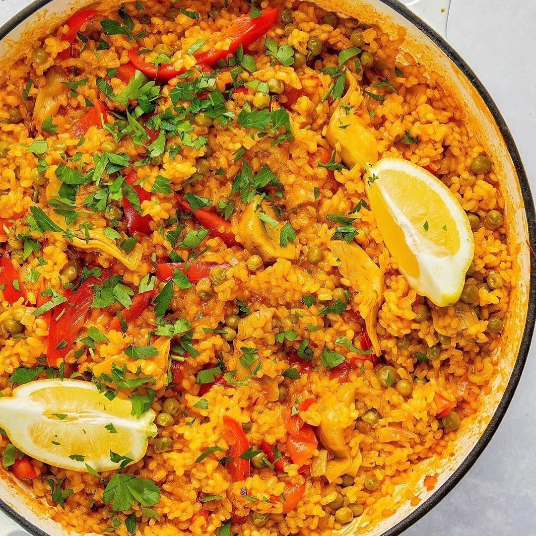 Easy Vegan Vegetable Paella