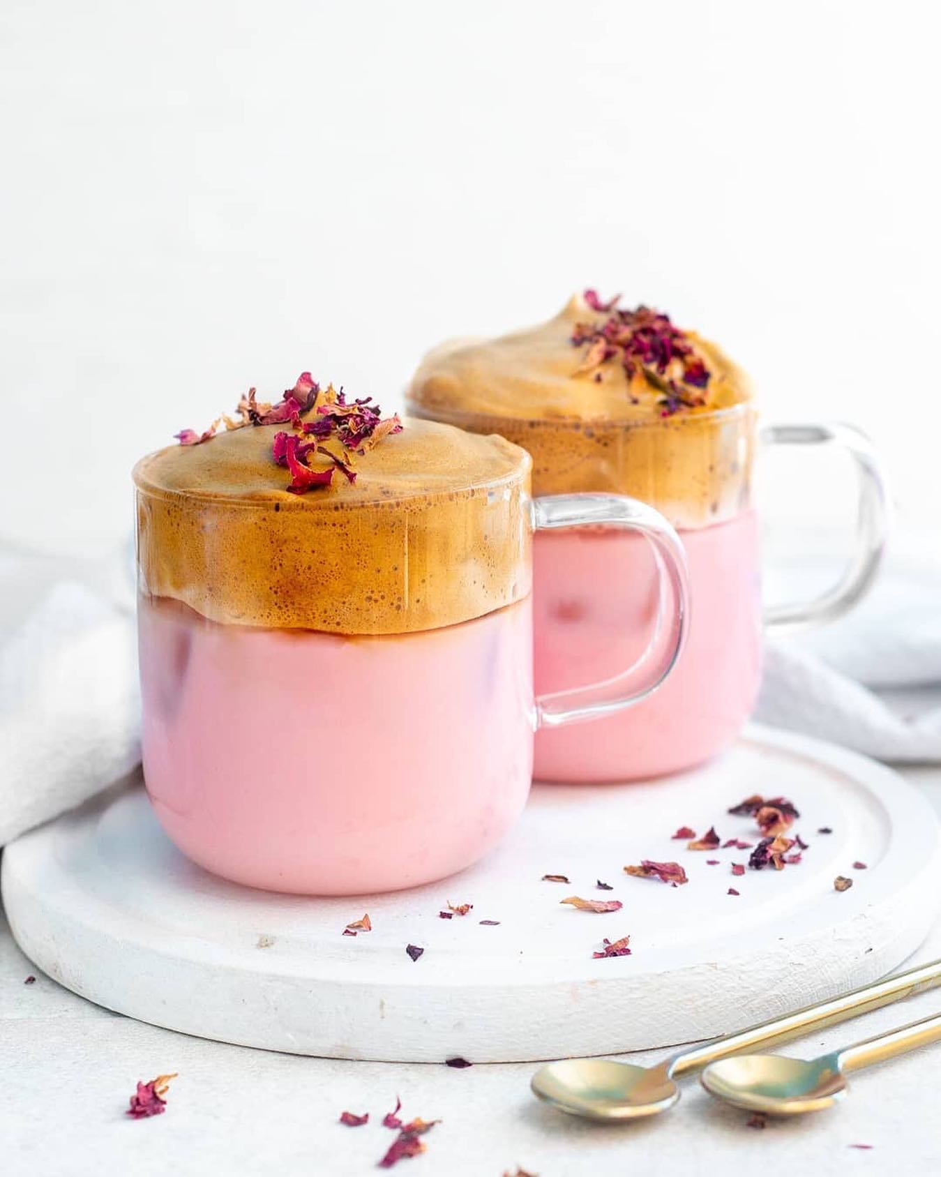 Iced Beetroot Dalgona Coffee