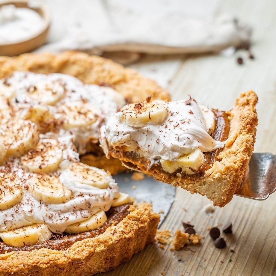 Healthy Vegan Banoffee Tart