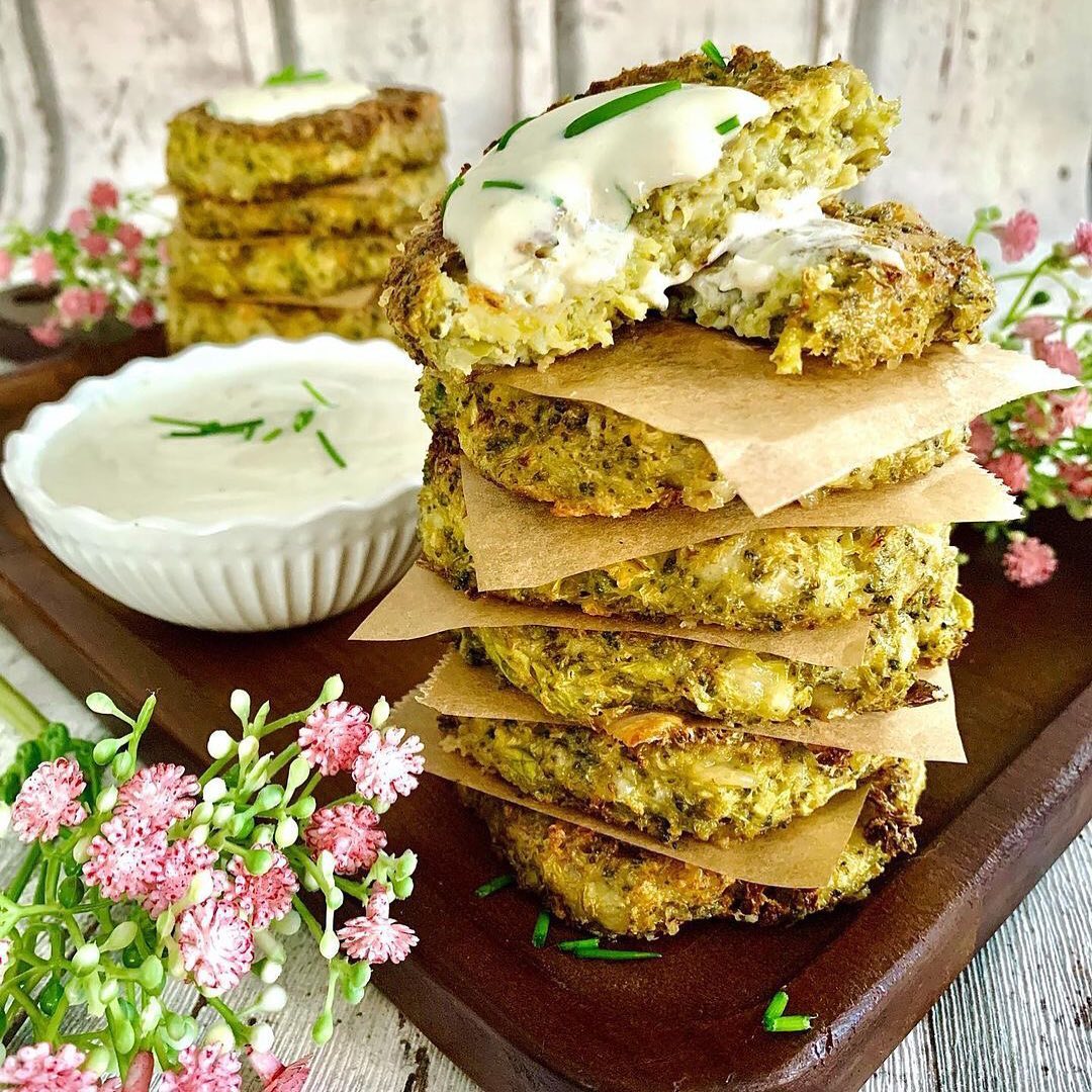 Vegan Savory Broccoli Fritters