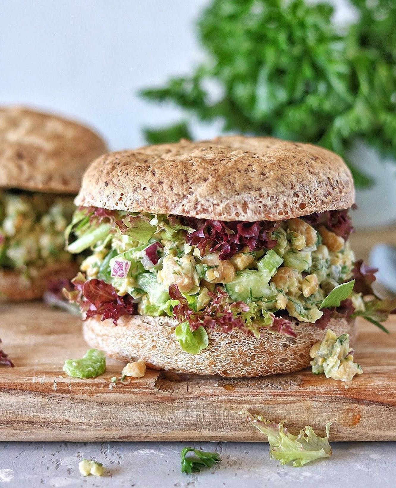 Crunchy Chickpea Salad Roll