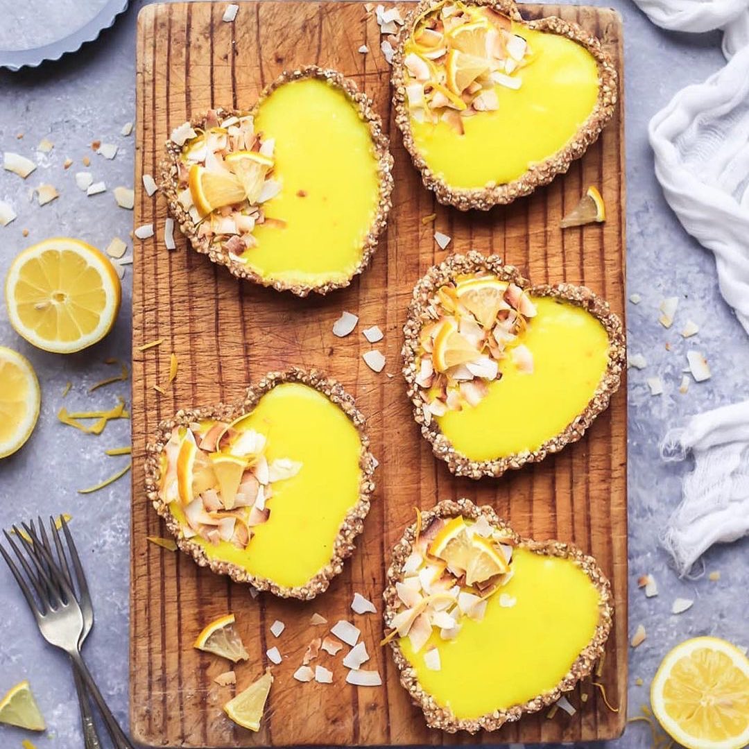 Vegan Gluten-Free Lemon Curd Tart