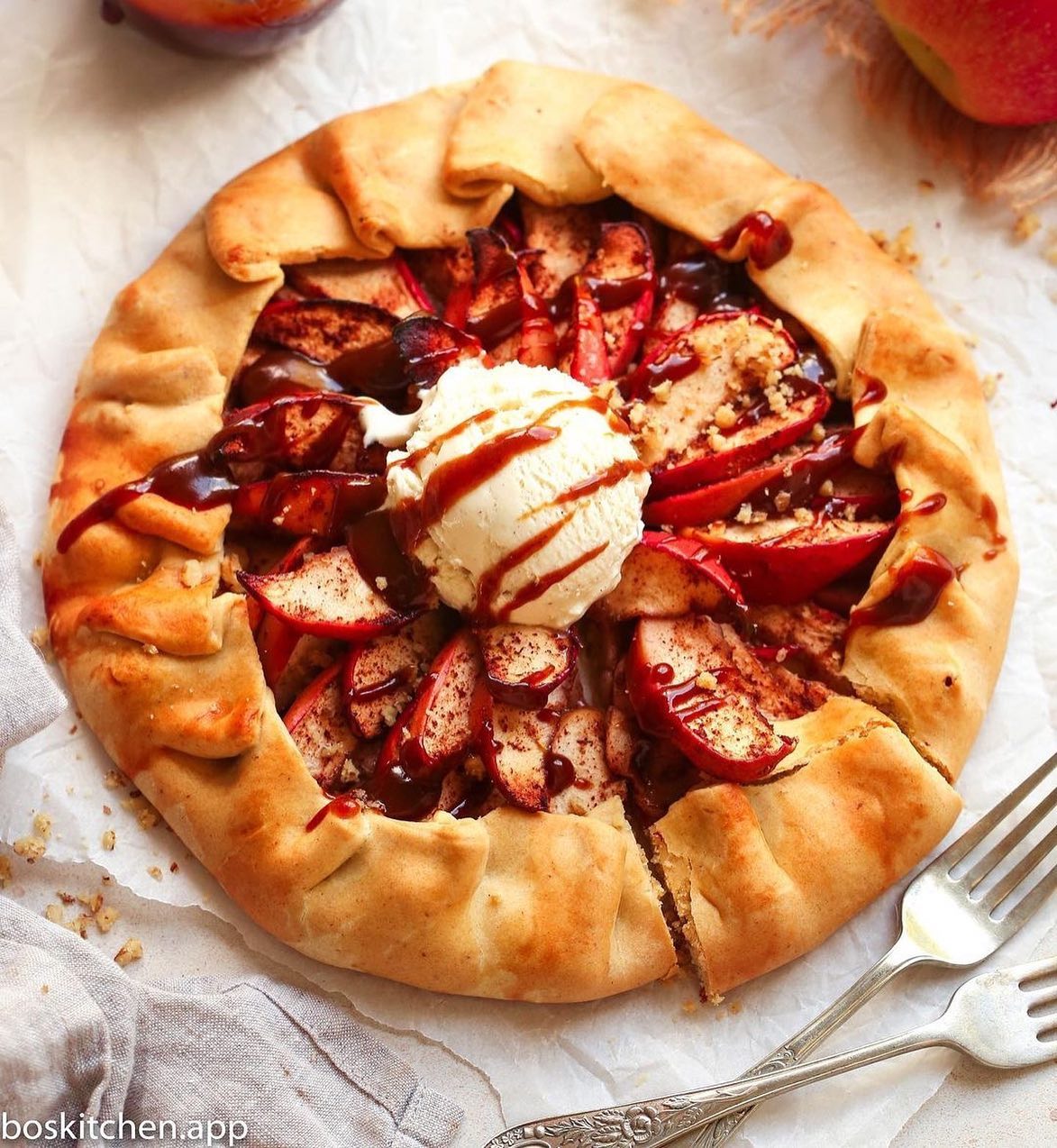 Rustic Vegan Apple Galette