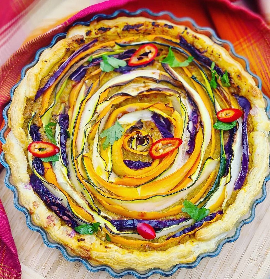 Sun-Dried Tomato and Roasted Vegetable Tart