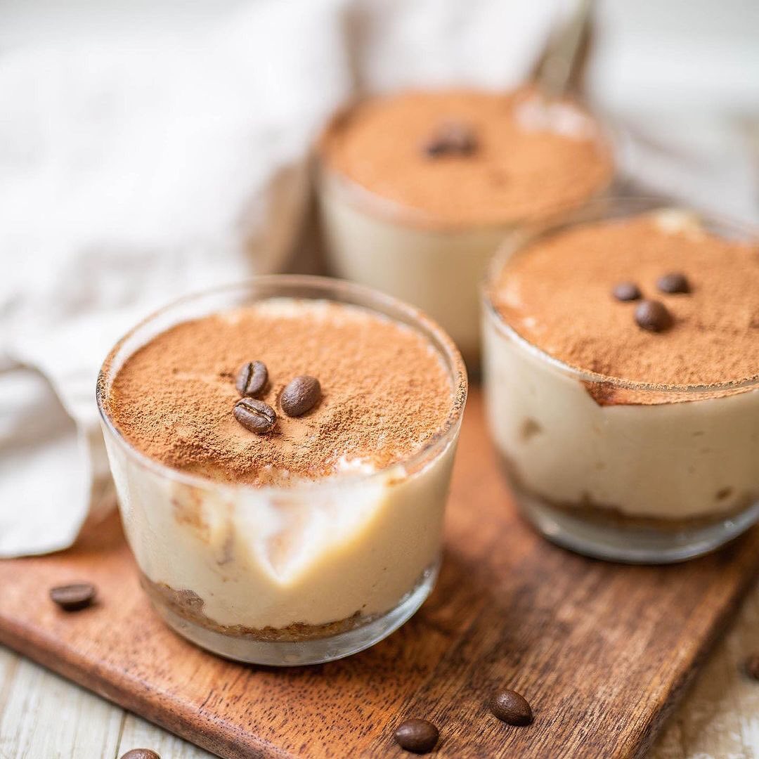 Vegan Tiramisu with Pecan Base