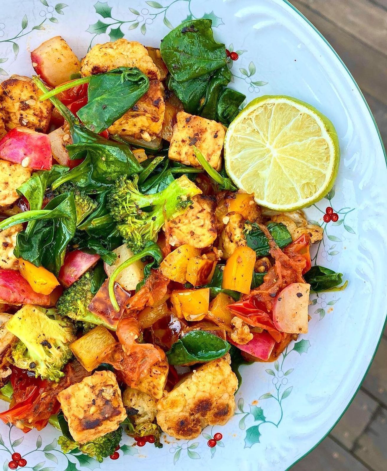 Tempeh and Vegetable Bowl
